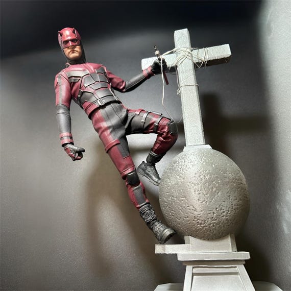 Large Cross Church Diorama for Daredevil Spider-man Hot Toys 1/6