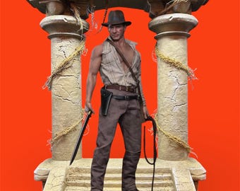Temple Pillars diorama for Indiana Jones Hot Toys 1/6 scale (Regular version)