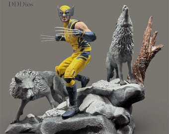 Verschneites Diorama für Wolverine Hot Toys 1/6 Figuren