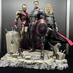 Avengers Endgame figure diorama for Hot Toys 1/6