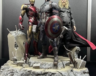 Avengers Endgame figure diorama for Hot Toys 1/6