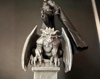 Gothic gargoyle diorama for Batman Daredevil Spider-Man Marvel Legends Mafex 1/12 figures.