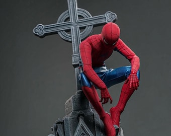 Diorama einer Kathedralenkreuzkirche für Daredevil, Spider-Man und Batman Hot Toys 1/6 Figuren.