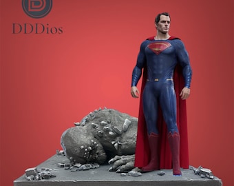 Doomsday Diorama für Inart Hot Toys Superman 1/6 Figuren