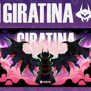 Giratina Pokemon TKG Zubehör Premium Set ”Verlorenes Tor” | Playmat, Deck Box, Kartenhüllen, Schadenszähler & VSTAR Marker|Mousepad