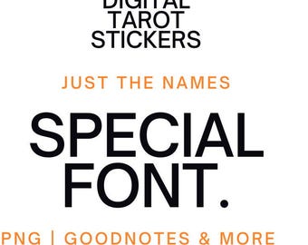 Printable Tarot Stickers – 78 Card Labels with Names | Digital Mystical Set for Journaling & Planners