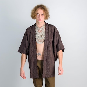 Earth Ember Haori (羽織 – haori) – Japanese Men’s Short Kimono Jacket