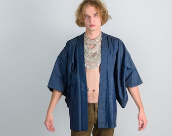 Midnight Ink Haori (羽織 – haori) – Japanese Men’s Kimono Jacket