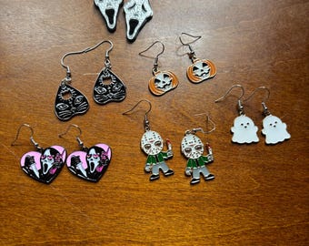 Unique spooky earrings