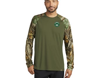 Camiseta de manga larga con estampado de camuflaje Madfrog / Camiseta de alto rendimiento