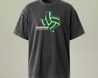 Camiseta con el logo de Madfrog TX / Lavado con efecto mineral vintage