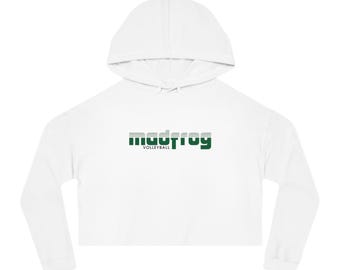 Sudadera corta con capucha de voleibol Madfrog / Logotipo retro