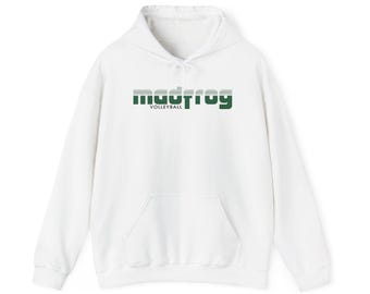 Sudadera con capucha de voleibol Mad Frog / Logo verde retro
