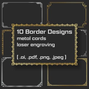 Motifs de bordure pour graveur laser (.ai)