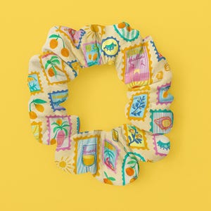 Coletero Costa Amalfitana, Coletero con diseño de postal italiana, diseño de langosta y aceituna cítrica, Accesorio costero de verano, Regalo para ella, Estilo playero