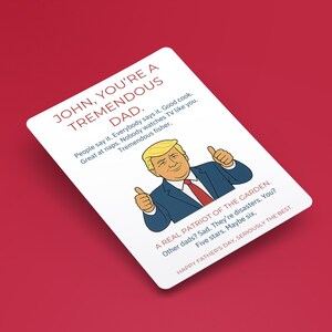 Grappige president vaderdagkaart voor vader, grappige vaderdagkaart voor vader opa echtgenoot, vader verjaardag, kaart voor vader opa grootvader