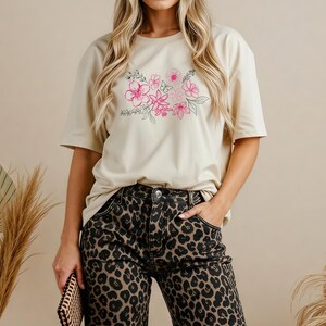 Floral Love Unisex Jersey Tee - Perfect for Spring Celebrations