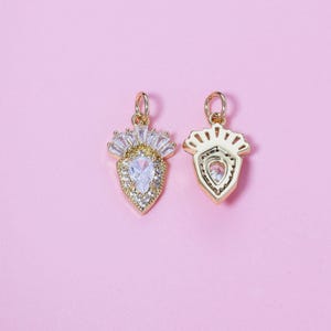 Pineapple Pendant,18K Gold CZ Fruit Charm,Summer Inspiration Jewelry Pineapple Charm Bracelet Necklace Earring,For DIY Jewelry Making Supply