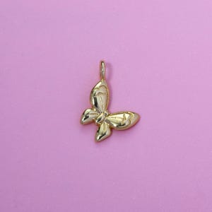 Butterfly Pendant,18K Gold Filled insect Butterfly Charms,Beautiful Butterfly Charm Bracelet Necklace Earrings,For DIY Jewelry Making Supply