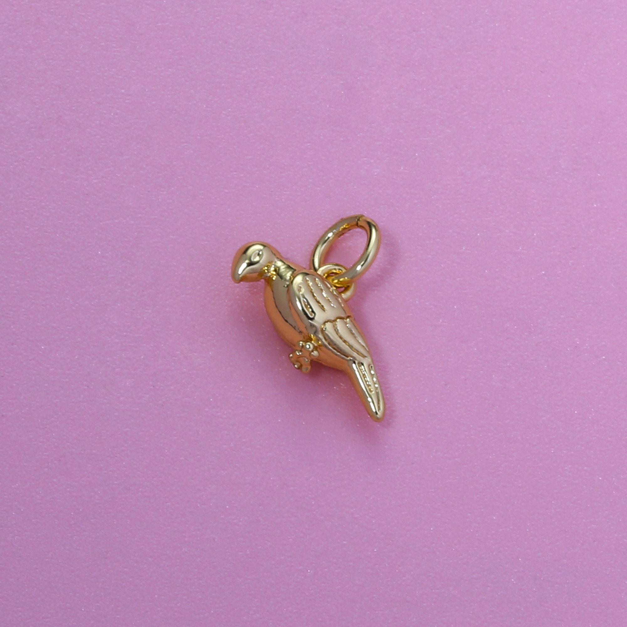 Love Birds Flying Dove Charm Bead - Fits Pandora, Chamilia & Other Snake Chain Bracelets - View #10