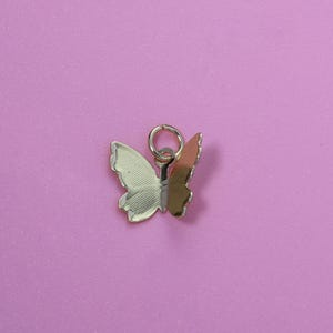 Butterfly Pendant,18K Gold Filled CZ Small Butterfly Charms,Simplicity Butterfly Charms Bracelet Necklace Earrings,For DIY Jewelry Making