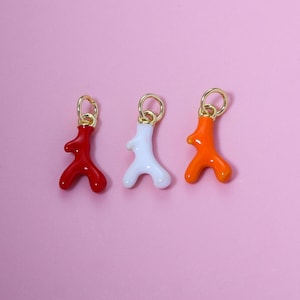 Small Coral Charm,18K Gold Filled Rainbow Enamel Charm,Summer Ocean-Inspired Jewelry Coral Pendant Necklace Earrings,For DIY Jewelry Making