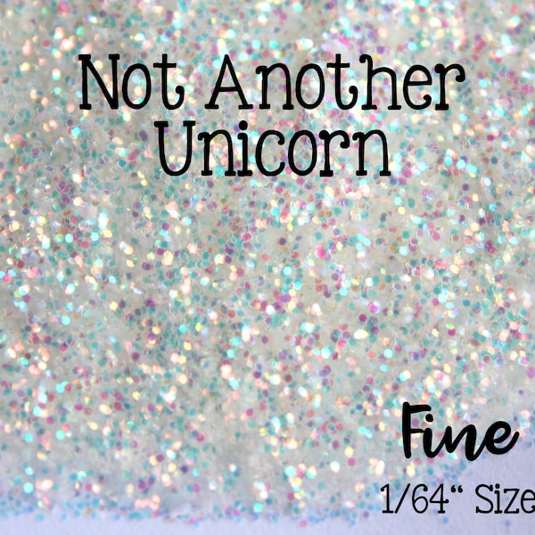 1oz  Fine Loose Glitter, Shimmer Glitter, Sold By The Ounce, Iridescent White Glitter, Rainbow White, Not ANOTHER UNICORN Fine