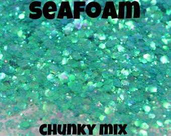 seafoam glitter etsy