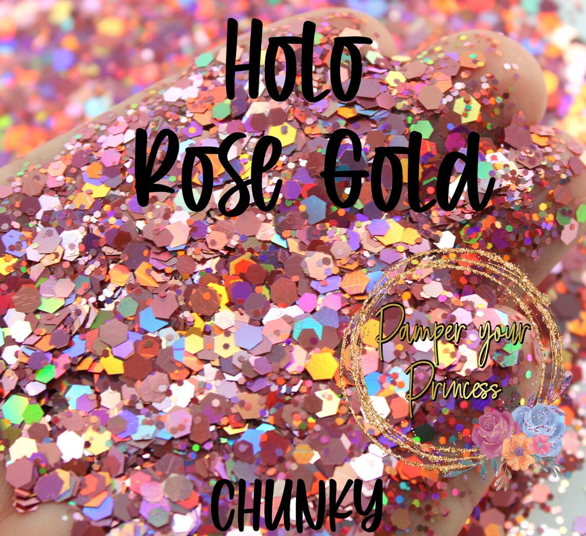 1oz Chunky Blend Glitter Mixed Size Chunky Mix Polyester Etsy