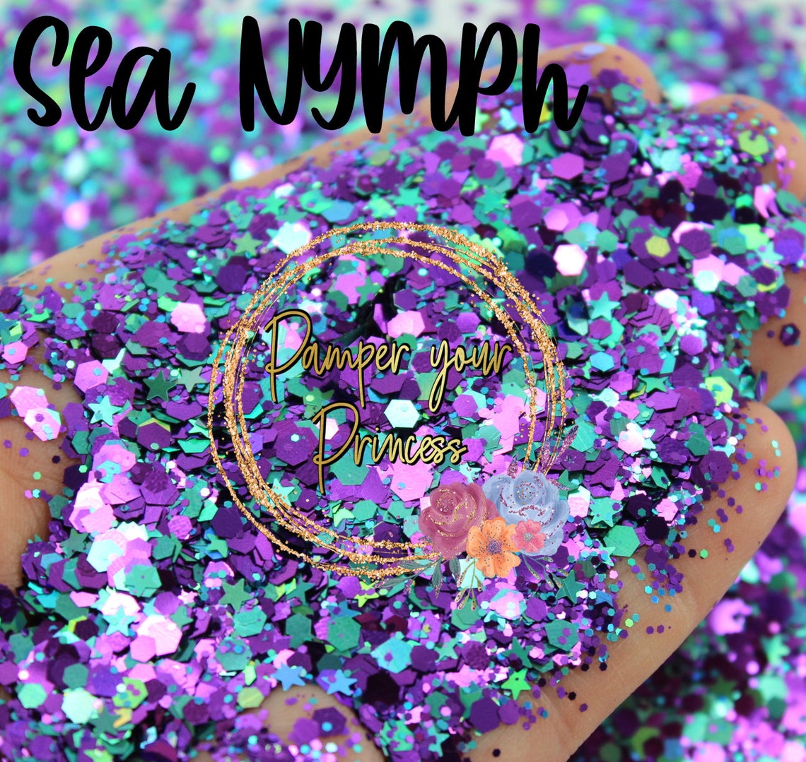 1oz Chunky Blend Glitter Mixed Size Chunky Mix Polyester Etsy