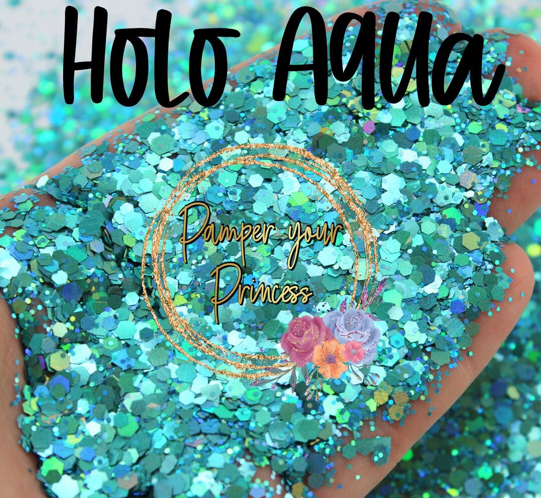 1oz Chunky Blend Glitter, Mixed Size Chunky Mix, Polyester Glitter