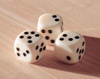 Scrambled Pip Dice • Scattered Design Die • Think Twice Dice