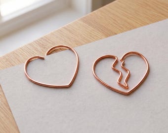 Gebroken/Ongebroken paperclips • Paperclips die mijn hart helen • Een gebroken hart wordt heel als ze worden vastgeklemd
