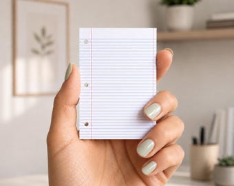 Mini gelinieerde plaknotities • Plaknotities buiten de lijnen • Klein zelfklevend memoblokje