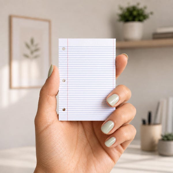 Mini Lined Paper Sticky Notes • Out of Line Sticky Notes • Tiny Adhesive Memo Pad