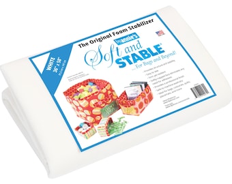 1 yd of ByAnnie Soft & Stable Foam Stabilizer in WHITE - 36" x 58"