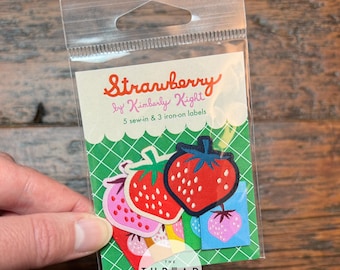 Ruby Star Society | LollyTags |  Strawberry Rainbow  |  Pack of 5 Sew-In & 3 Iron-On Labels