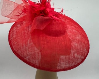 Red Saucer Hat