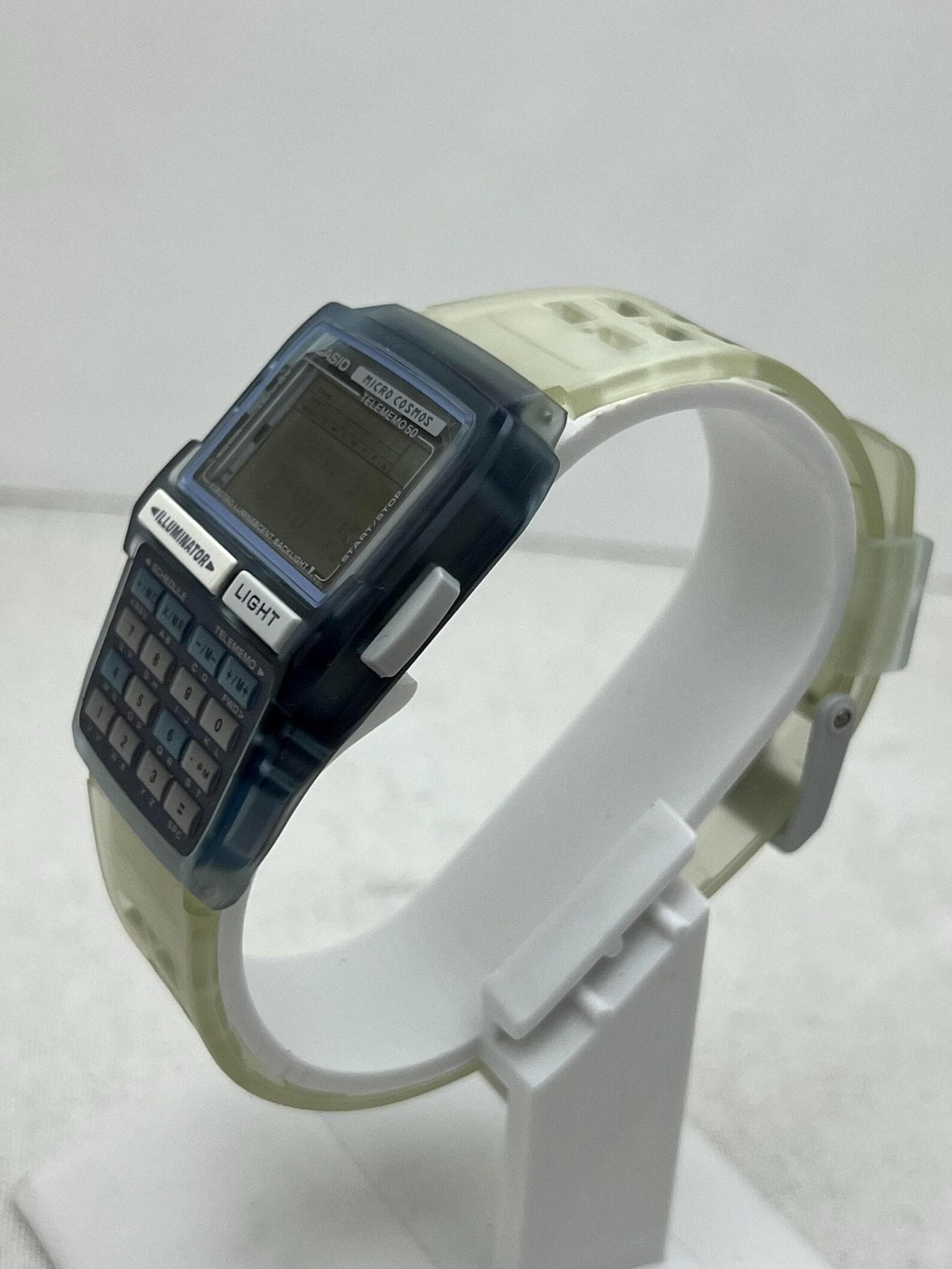 CASIO DATA BANK MICRO COSMOS 腕時計 Vintage Casio Micro Cosmos Calculator Watch, Module 1276, 1990s