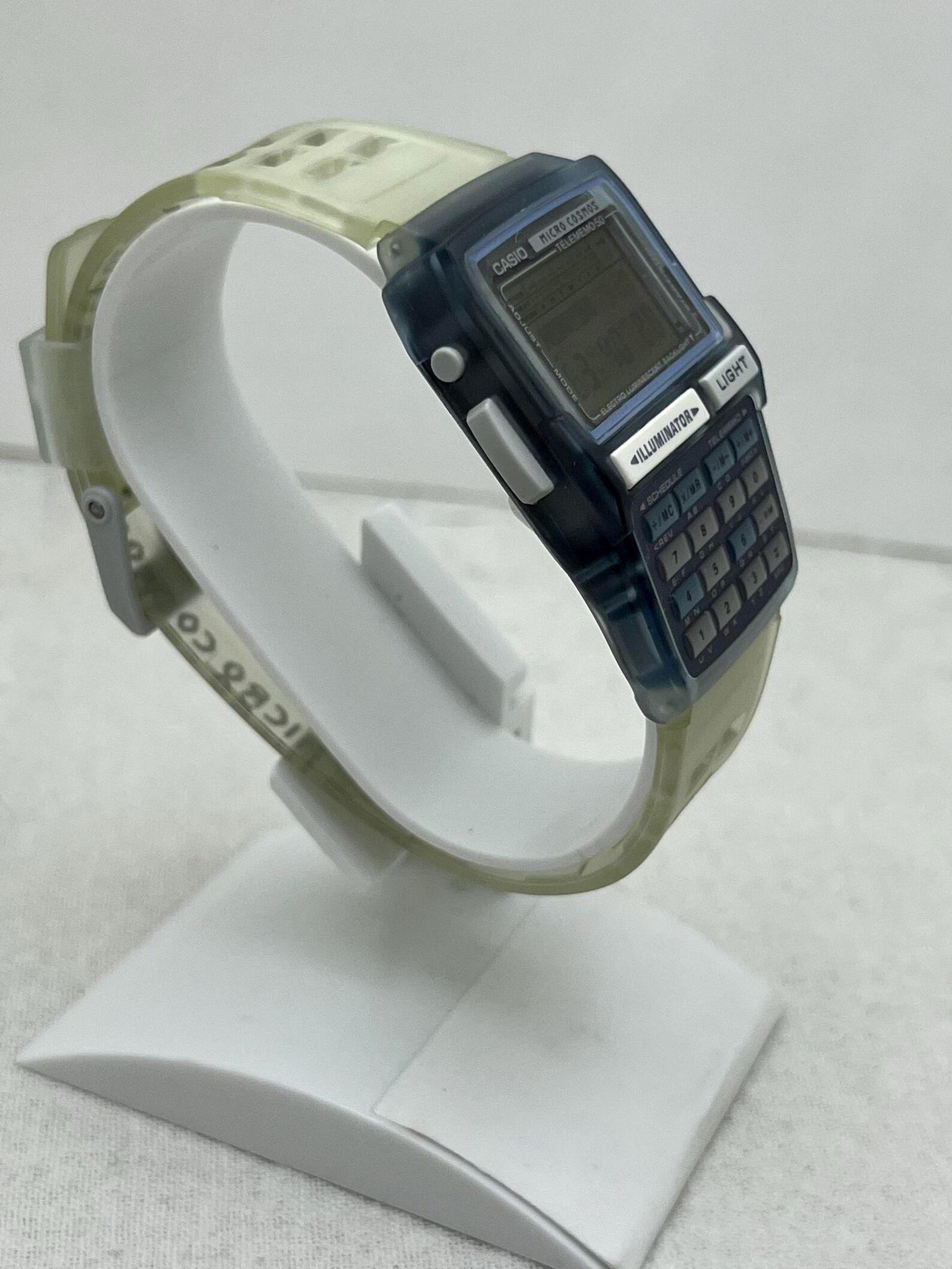 Vintage Casio Micro Cosmos Calculator Watch, Module 1276, 1990s