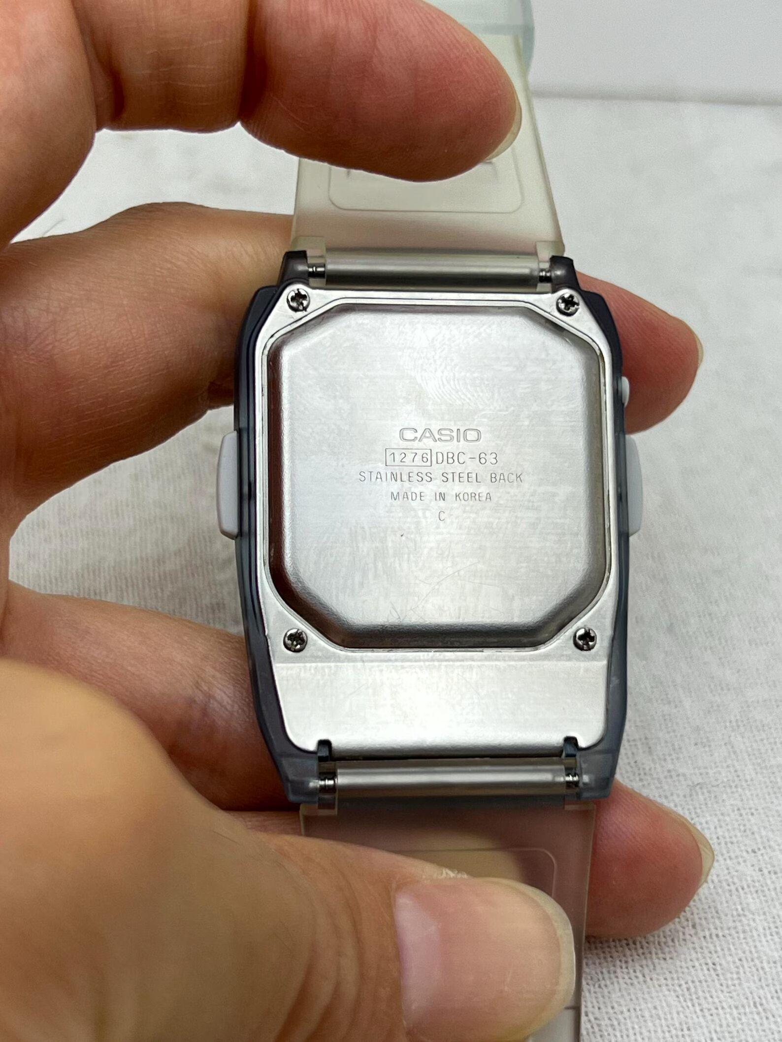 Vintage Casio Micro Cosmos Calculator Watch, Module 1276, 1990s