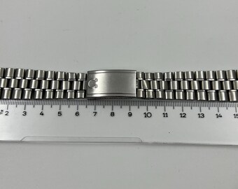 緊急セール　オメガ　OMEGA ブレスレット 1098 19mm 弓カン526 Vintage Omega 1098 Bracelet Speedmaster Seamaster Steel Watch