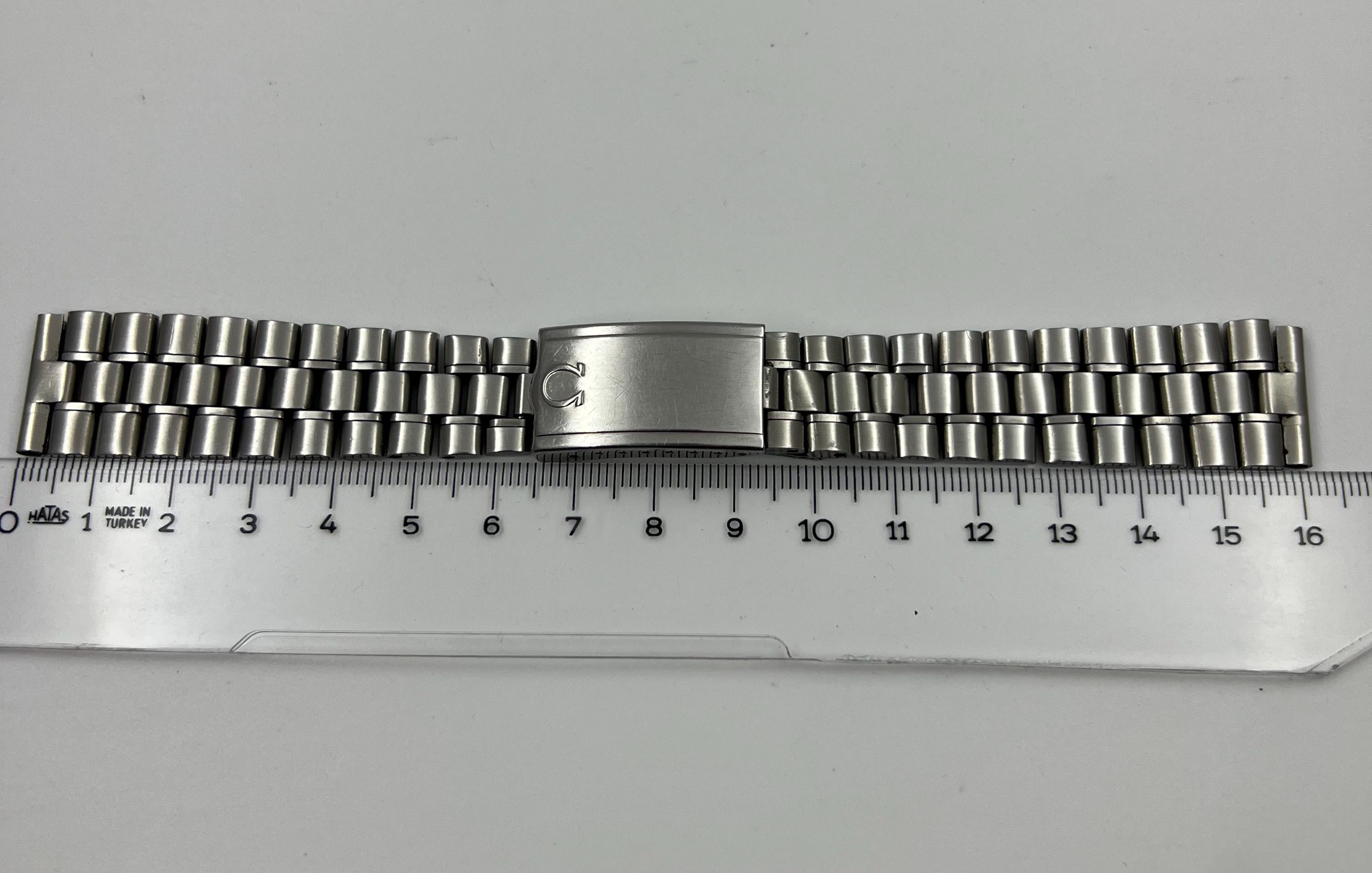 緊急セール　オメガ　OMEGA ブレスレット 1098 19mm 弓カン526 Vintage Omega 1098 Bracelet Speedmaster Seamaster Steel Watch