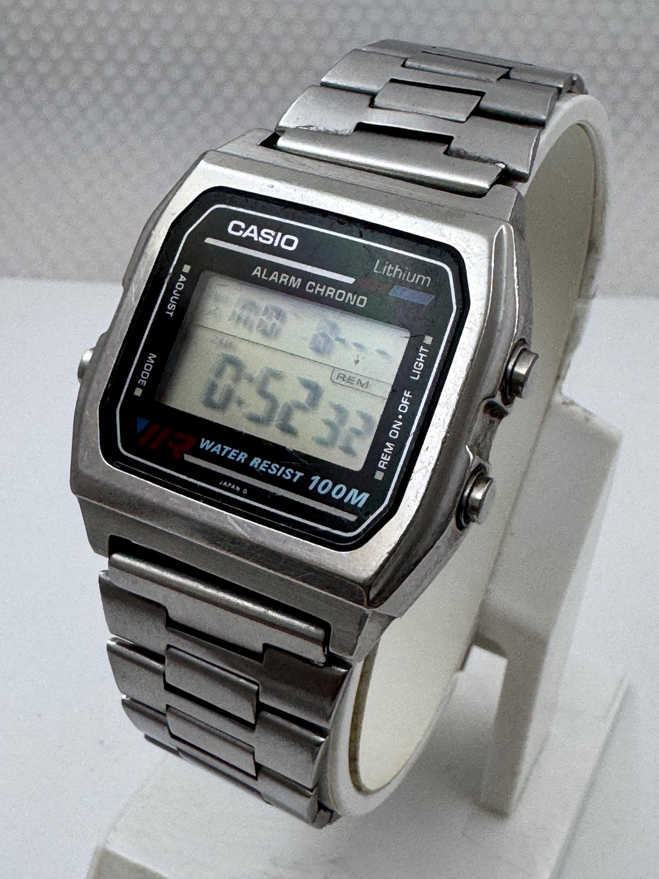 CASIO デジタル腕時計 ALARM CHRONO 200Mヴィンテージ訳あり Casio Alarm Chrono - Etsy