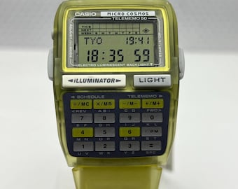 Casio Micro Cosmos DBC-63 vintage NOS Digital Calculator Watch rare Digital Watch Module 1276 ca.1990s