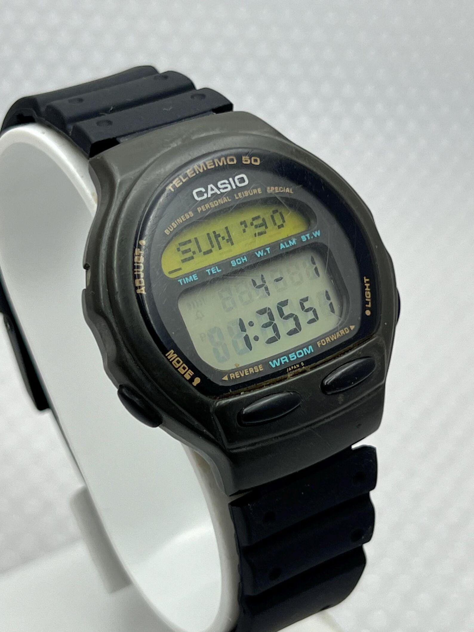 Vintage Casio DB-56W Telememo 50 Watch: Japan 'P' Working - Etsy