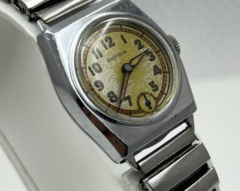 1940s Bifora DRGM Military Watch: Art Deco Swiss Men's Uhr