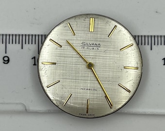 vintage Eta 2391 Silvana 17 Jewels Hand Winding Movement (Working)