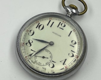 Hislon Railway Pocket Watch Cal.UT233 Swiss Made 1970s (For Parts or Restore)