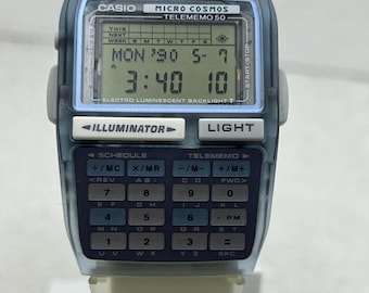 Casio Micro Cosmos DBC-63 vintage NOS Digital Calculator Watch rare Digital Watch Module 1276 ca.1990s